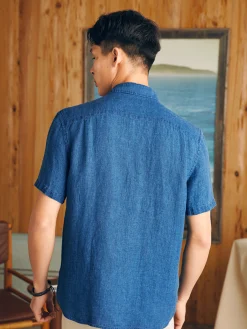 Faherty Brand Short-Sleeve Palma Linen Shirt -