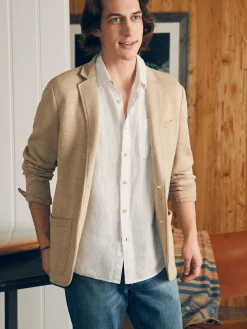 Faherty Brand Short-Sleeve Palma Linen Shirt (Tall) -