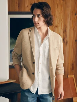 Faherty Brand Short-Sleeve Palma Linen Shirt (Tall) -