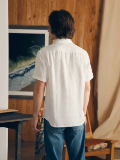 Faherty Brand Short-Sleeve Palma Linen Shirt -
