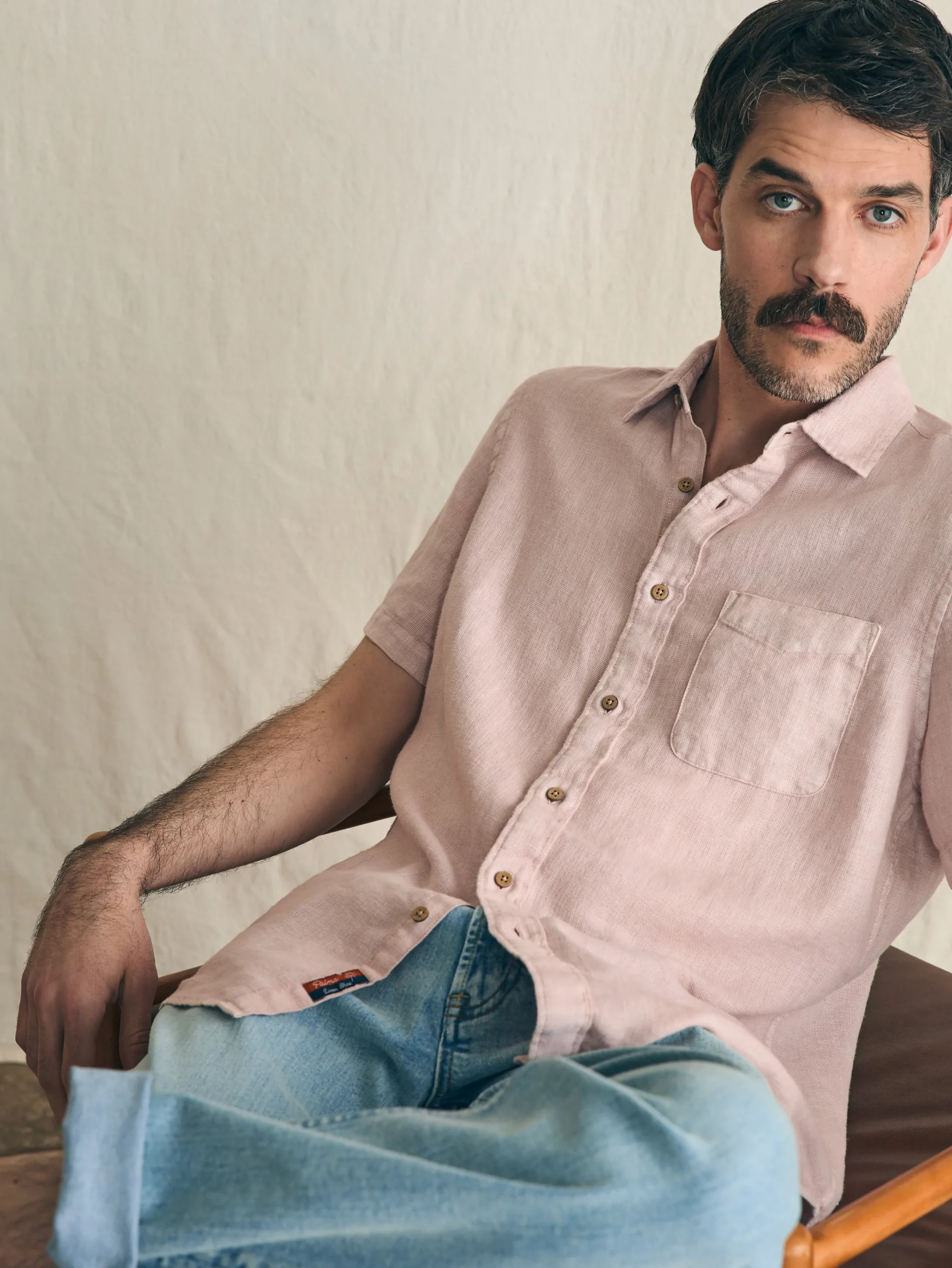 Faherty Brand Short-Sleeve Palma Linen Shirt -