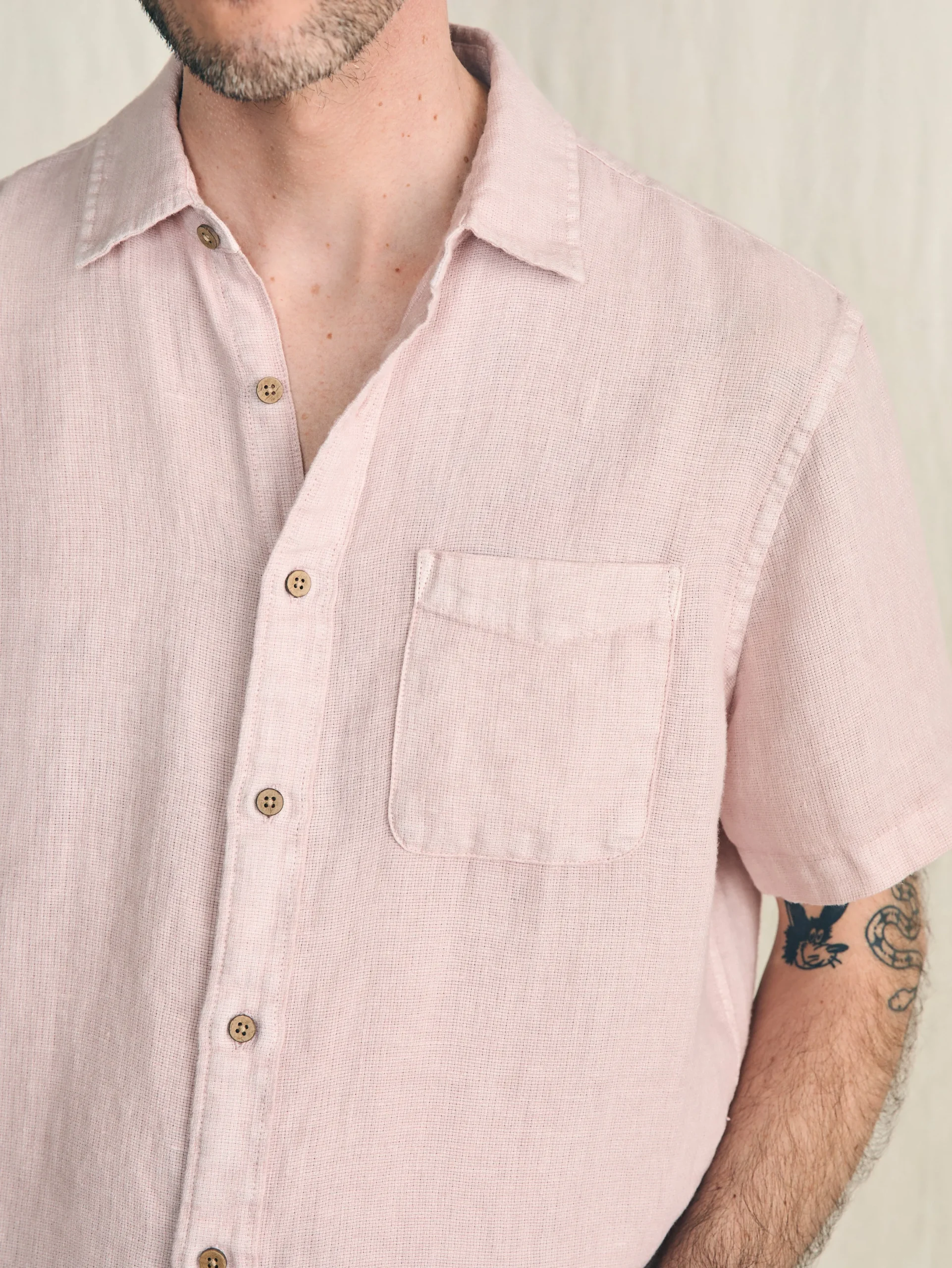 Faherty Brand Short-Sleeve Palma Linen Shirt -