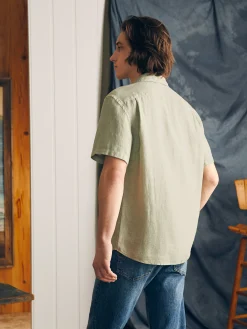 Faherty Brand Short-Sleeve Palma Linen Shirt -