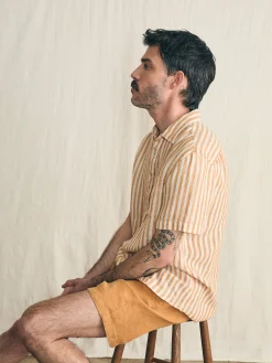 Faherty Brand Short-Sleeve Palma Linen Shirt -
