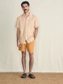 Faherty Brand Short-Sleeve Palma Linen Shirt -