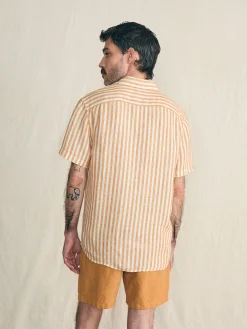 Faherty Brand Short-Sleeve Palma Linen Shirt -