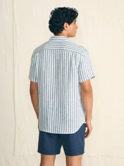 Faherty Brand Short-Sleeve Palma Linen Shirt -