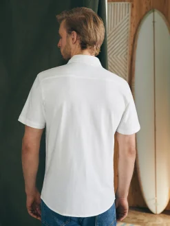 Faherty Brand Short-Sleeve Sunwashed Knit Shirt (Single Pocket) (Tall) -