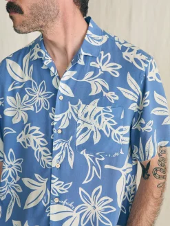 Faherty Brand Short-Sleeve Surfrider Rayon Camp Shirt -