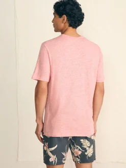 Faherty Brand Short-Sleeve Vintage Chambray Tee -