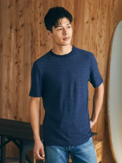 Faherty Brand Short-Sleeve Vintage Chambray Tee -