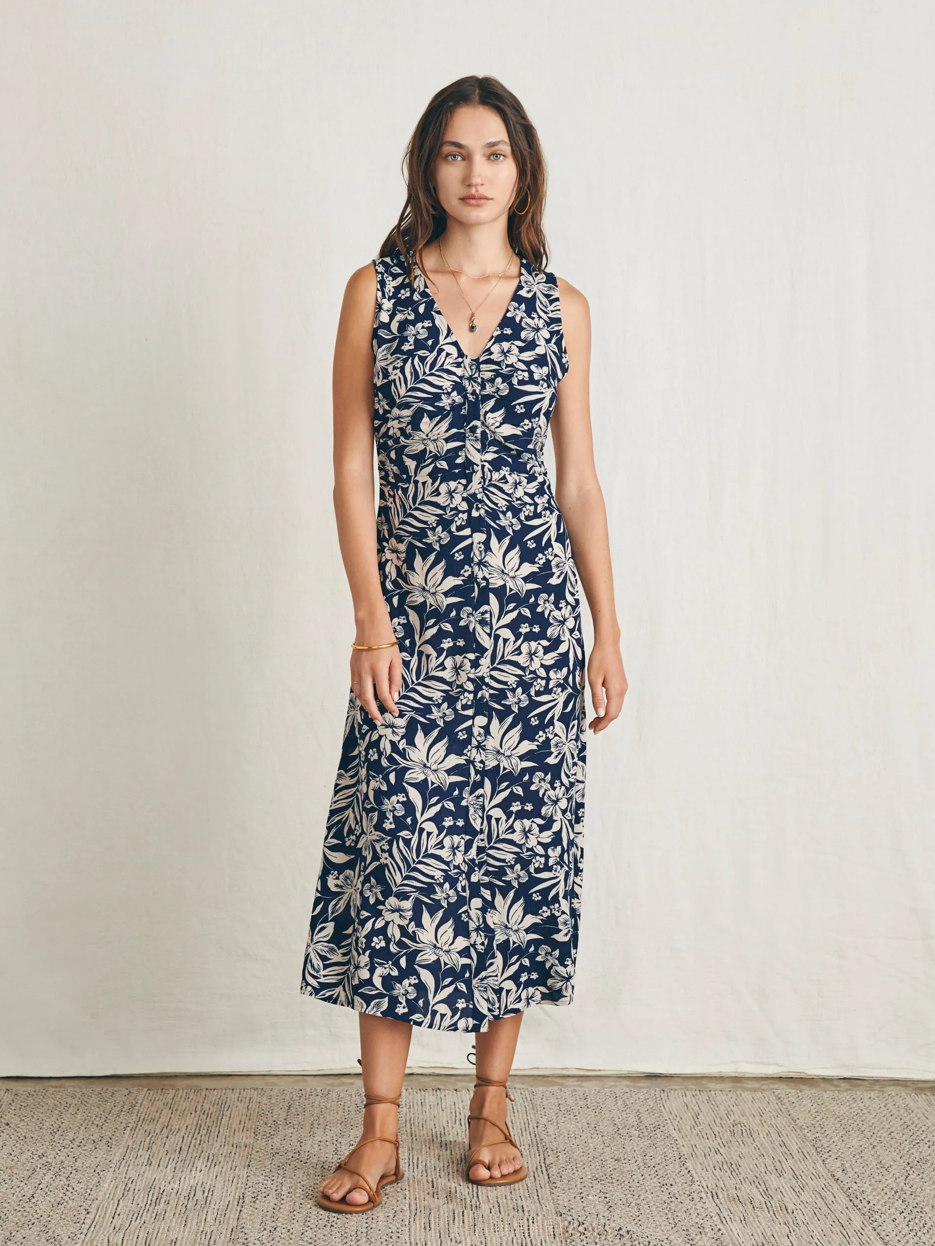 Women Faherty Brand Siena Midi Dress -
