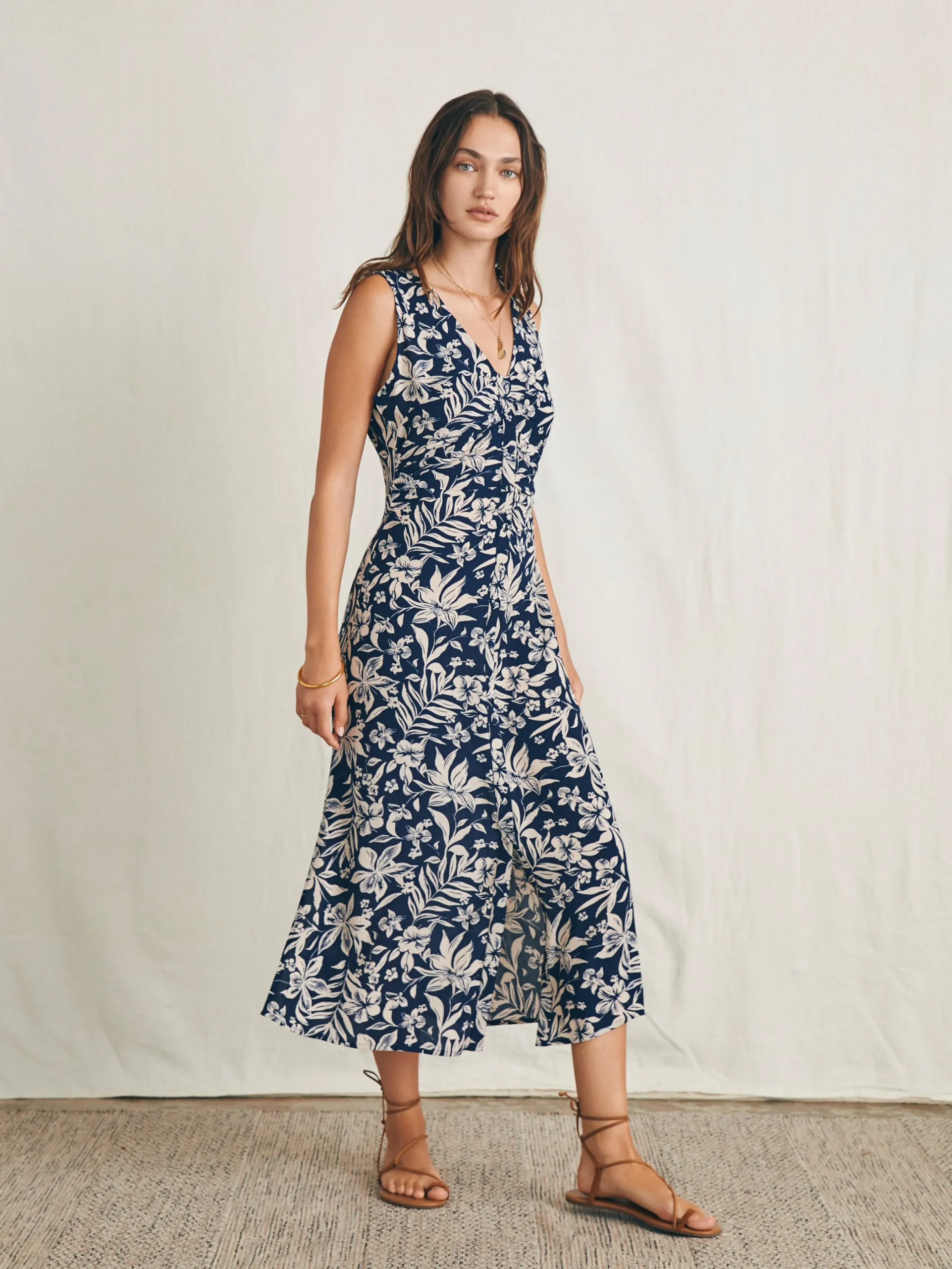 Women Faherty Brand Siena Midi Dress -