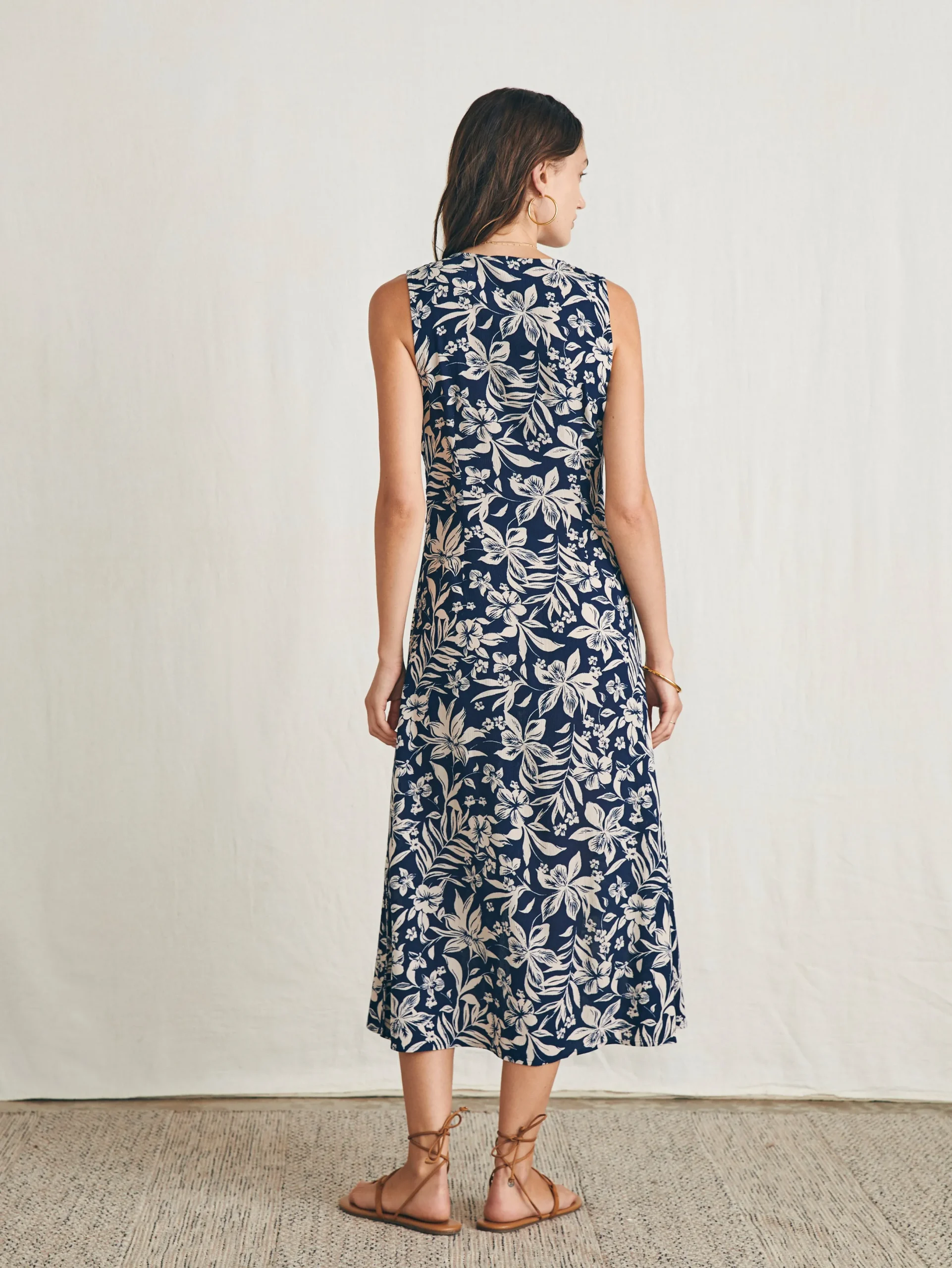 Women Faherty Brand Siena Midi Dress -