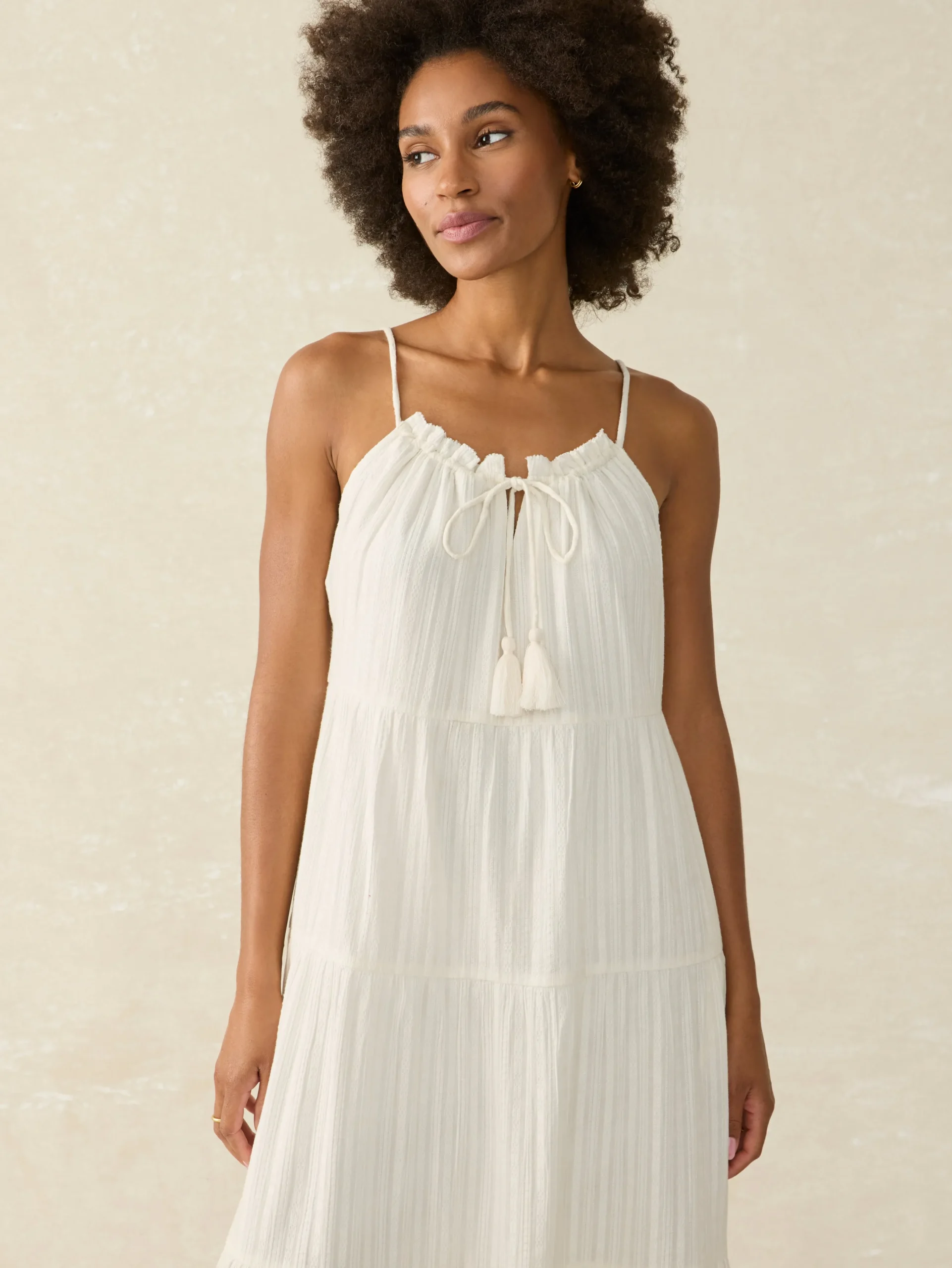 Women Faherty Brand Silk Blend Sun Chaser Maxi Dress -