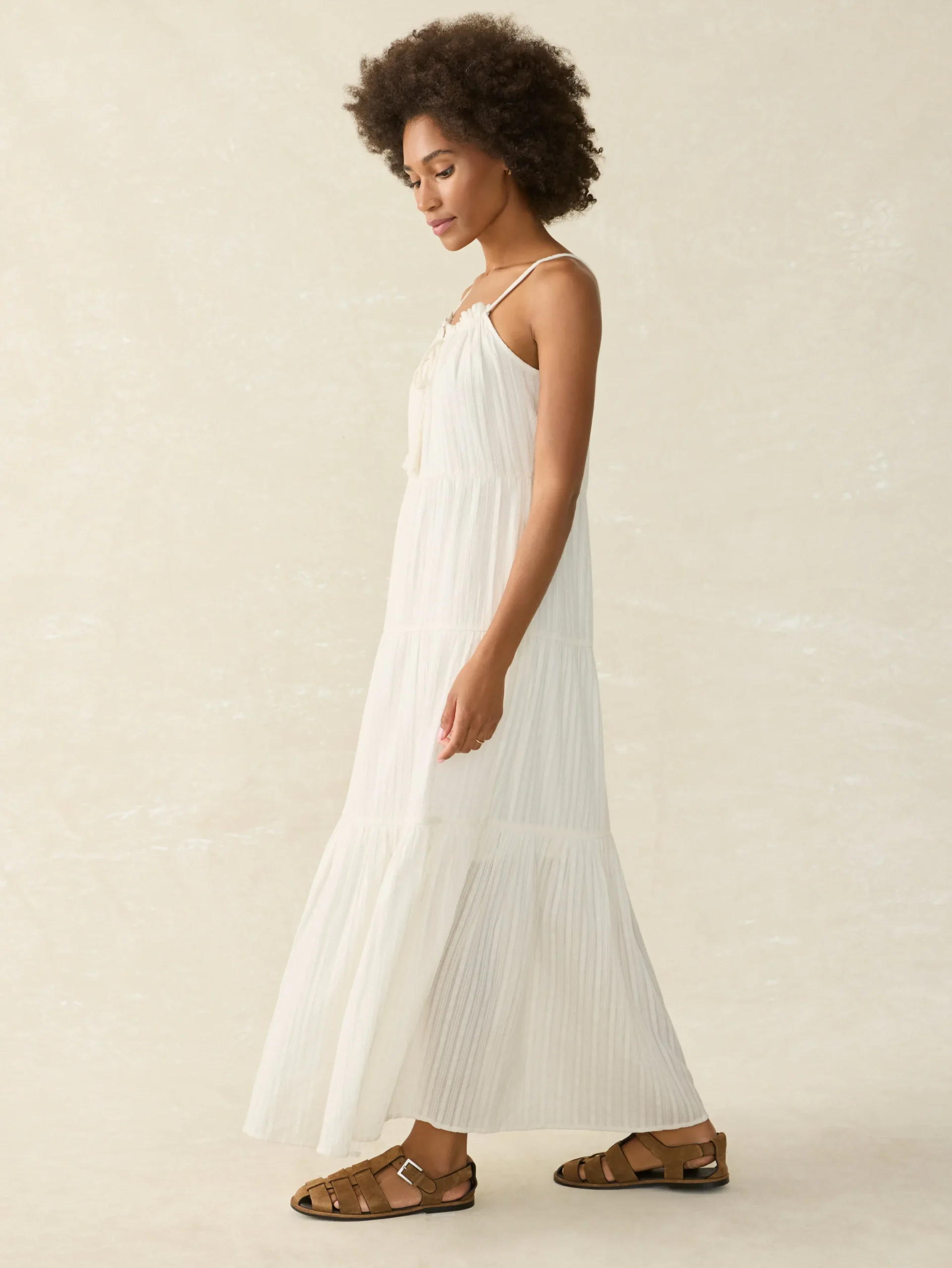 Women Faherty Brand Silk Blend Sun Chaser Maxi Dress -