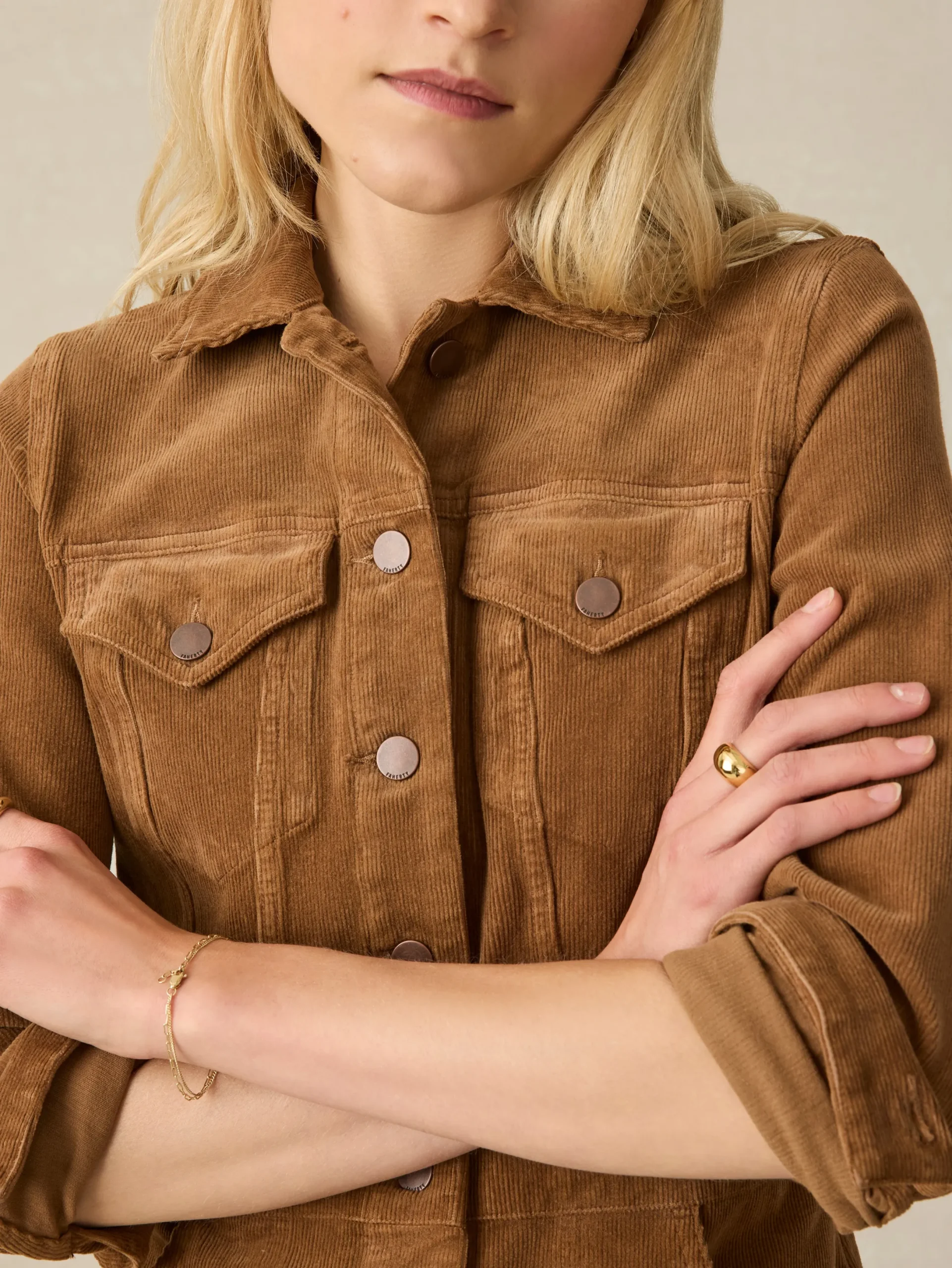 Women Faherty Brand Softstretch Cord Michelle Dress -