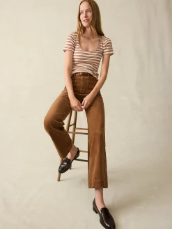 Women Faherty Brand Softstretch Cord Patch Pocket Pant -