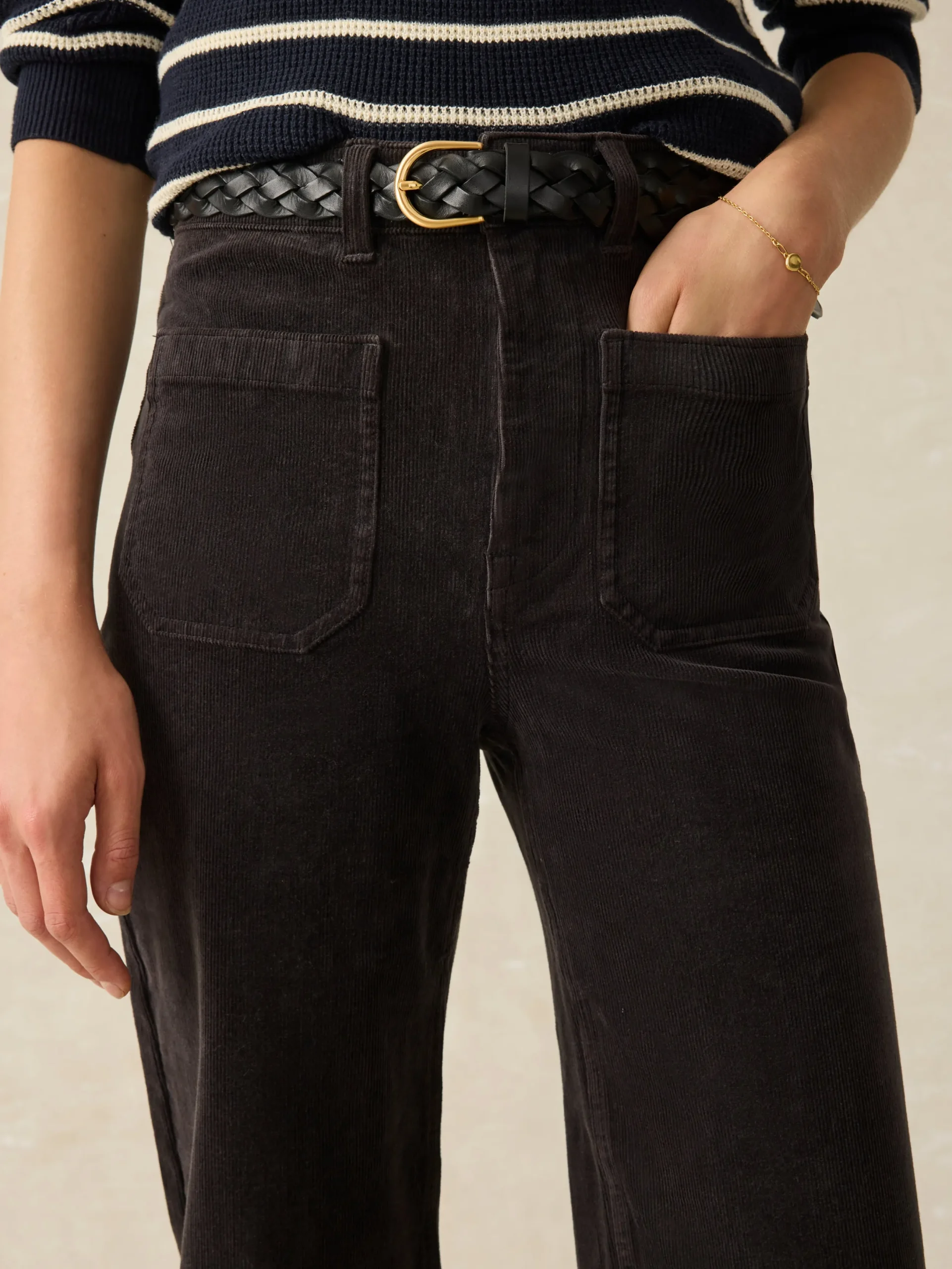 Women Faherty Brand Softstretch Cord Patch Pocket Pant -