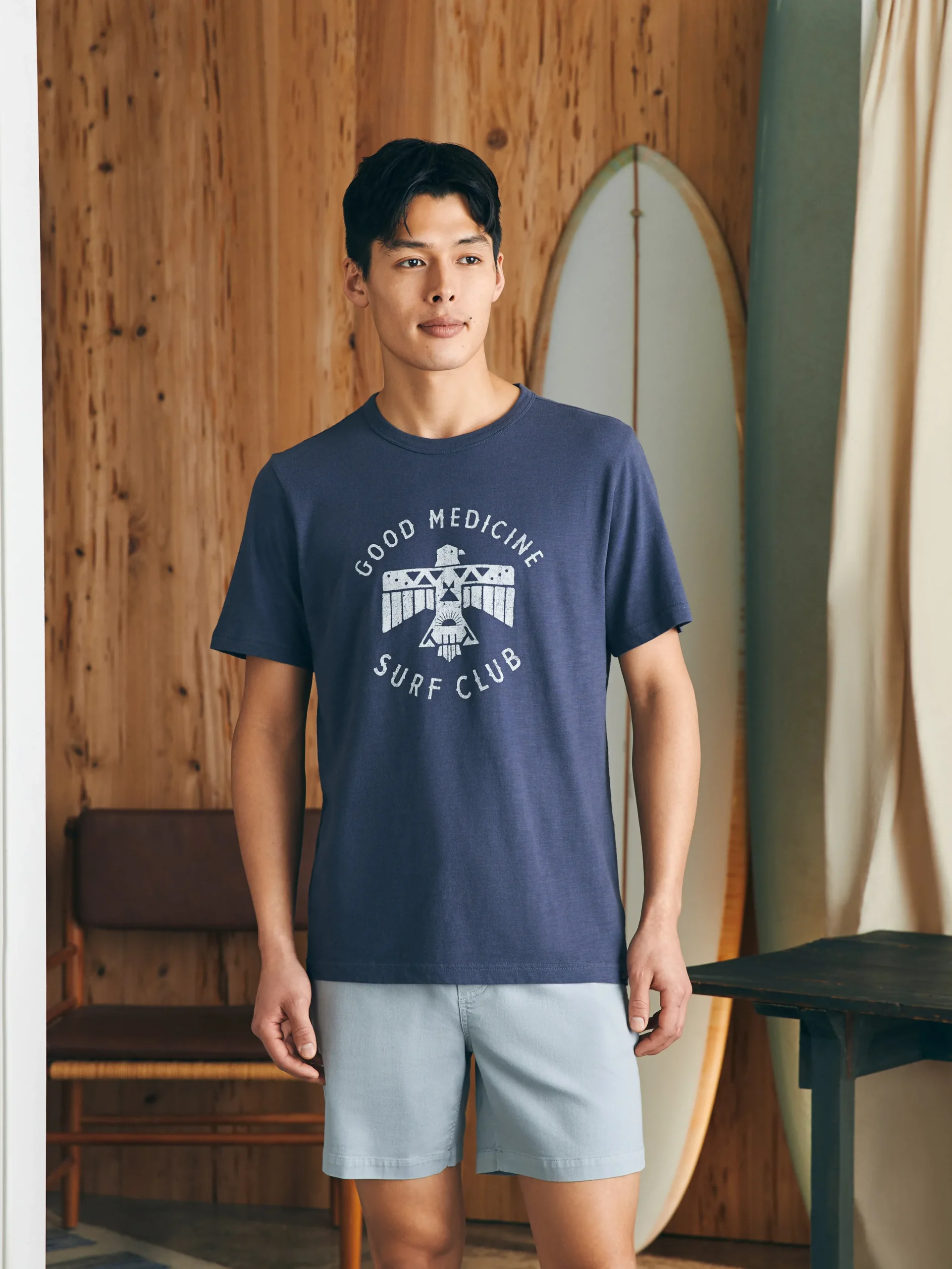 Faherty Brand Steven Paul Judd Good Medicine Surf Club Tee -