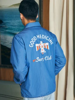 Faherty Brand Steven Paul Judd Good Medicine Sunwashed Coaches Jacket -