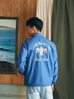 Faherty Brand Steven Paul Judd Good Medicine Sunwashed Coaches Jacket -