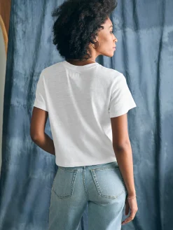 Women Faherty Brand Steven Paul Judd Good Medicine Sunwashed Slub Tee -