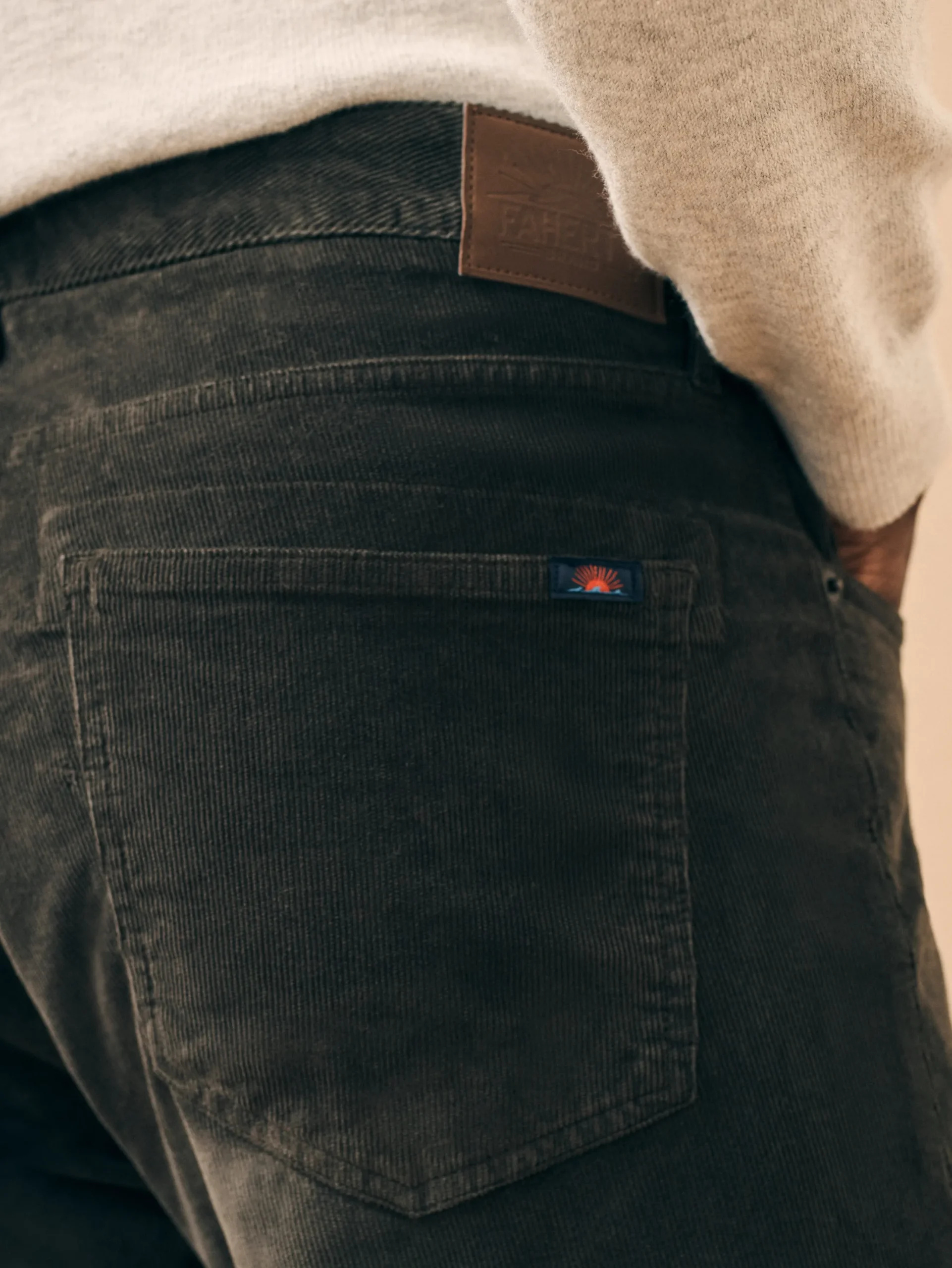 Faherty Brand Stretch Corduroy 5-Pocket Pant (34" Inseam) -