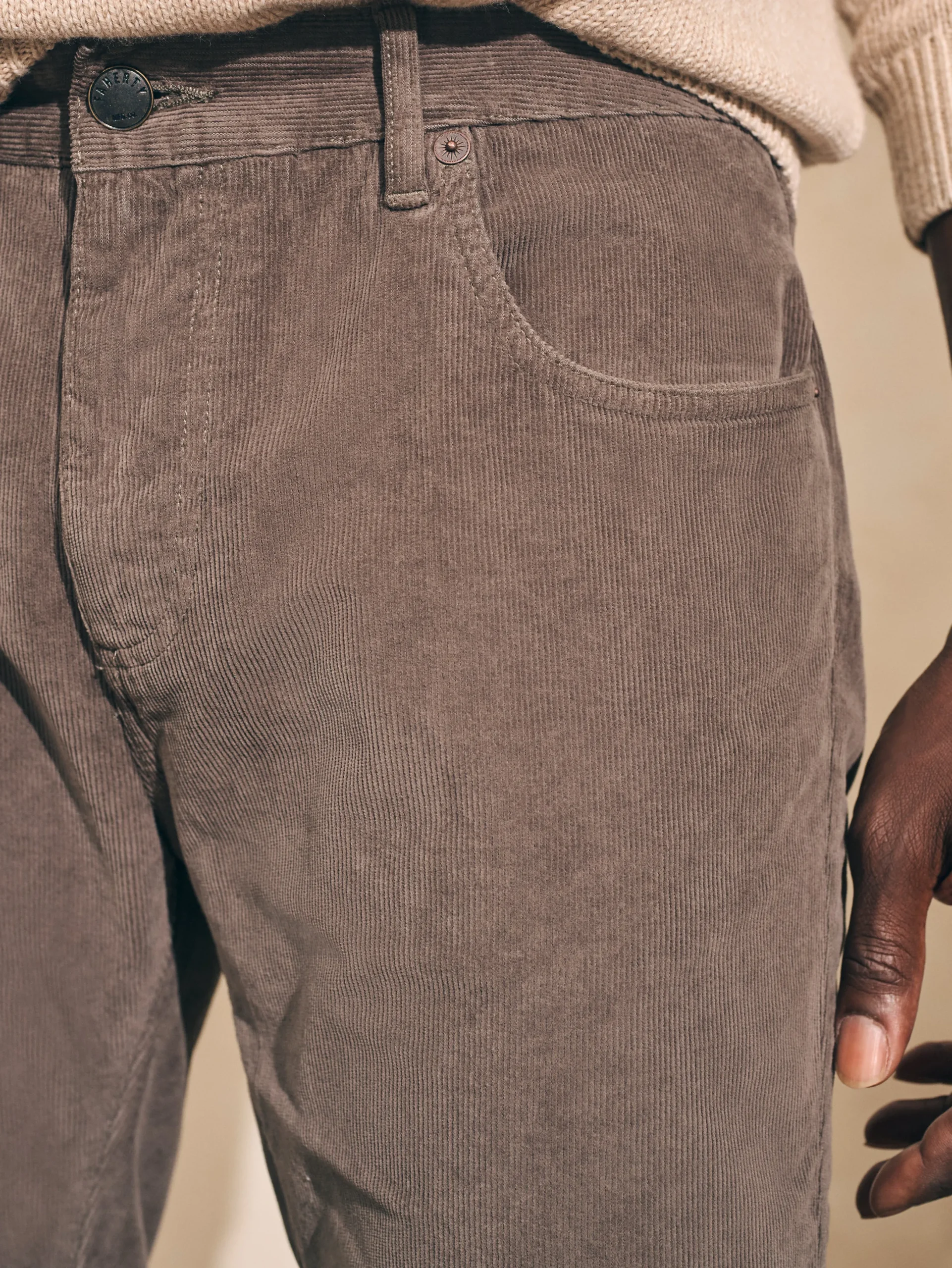 Faherty Brand Stretch Corduroy 5-Pocket Pant (32" Inseam) -