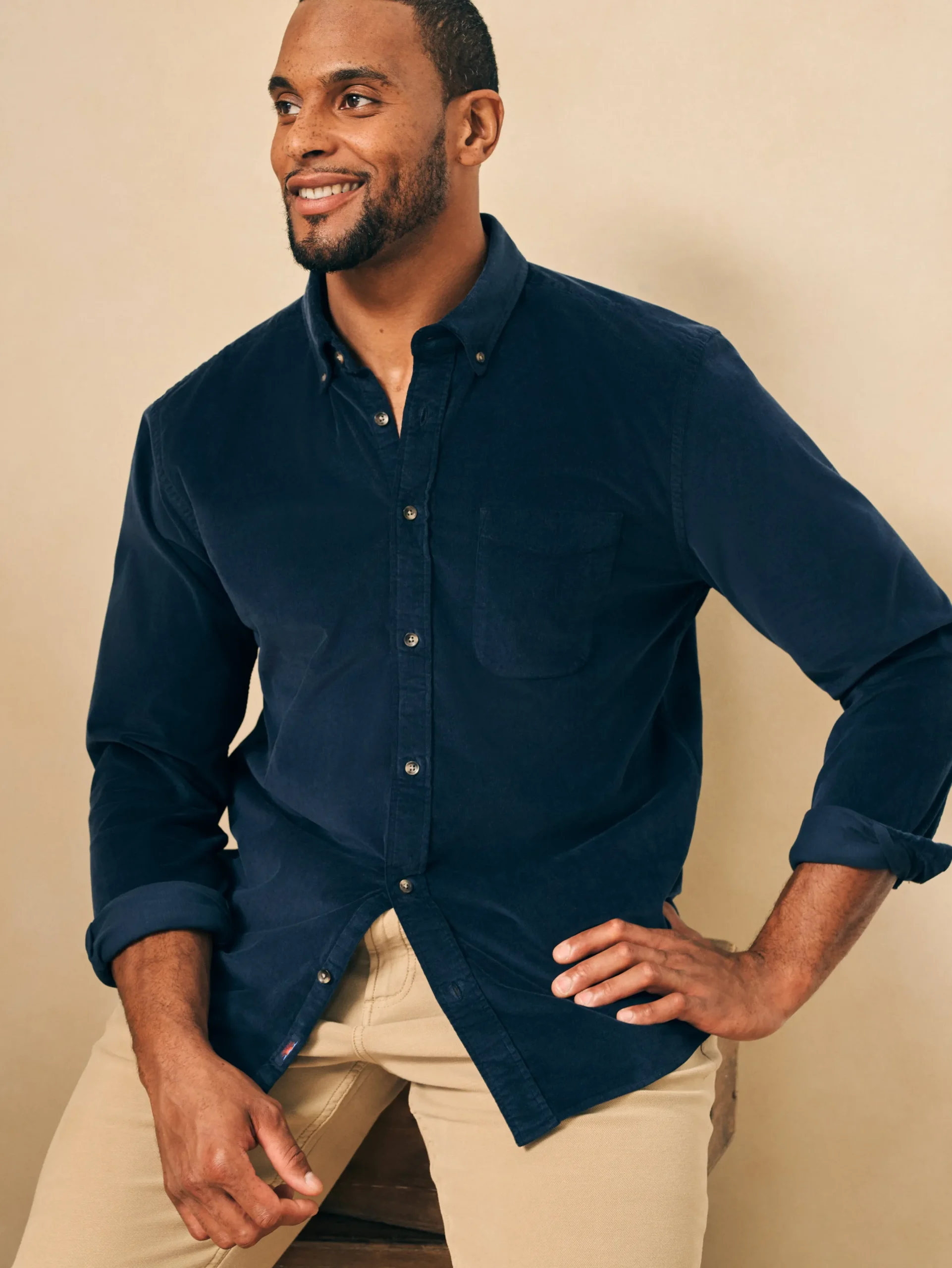 Faherty Brand Stretch Corduroy Shirt -