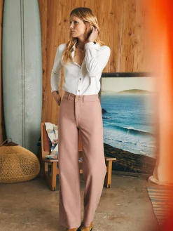 Women Faherty Brand Stretch Terry Harbor Pant -