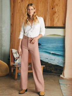 Women Faherty Brand Stretch Terry Harbor Pant -