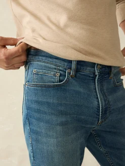 Faherty Brand Stretch Terry Indigo 5-Pocket Pant -