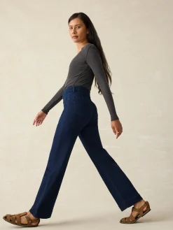 Women Faherty Brand Stretch Terry Patch Pocket Ankle Pant -