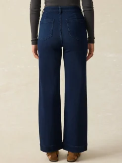 Women Faherty Brand Stretch Terry Patch Pocket Ankle Pant -