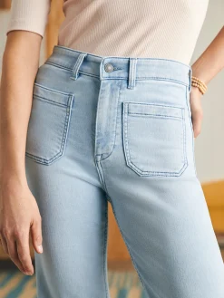 Women Faherty Brand Stretch Terry Patch Pocket Pant -