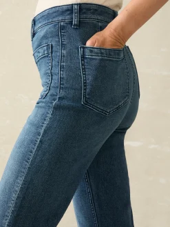 Women Faherty Brand Stretch Terry Patch Pocket Pant -