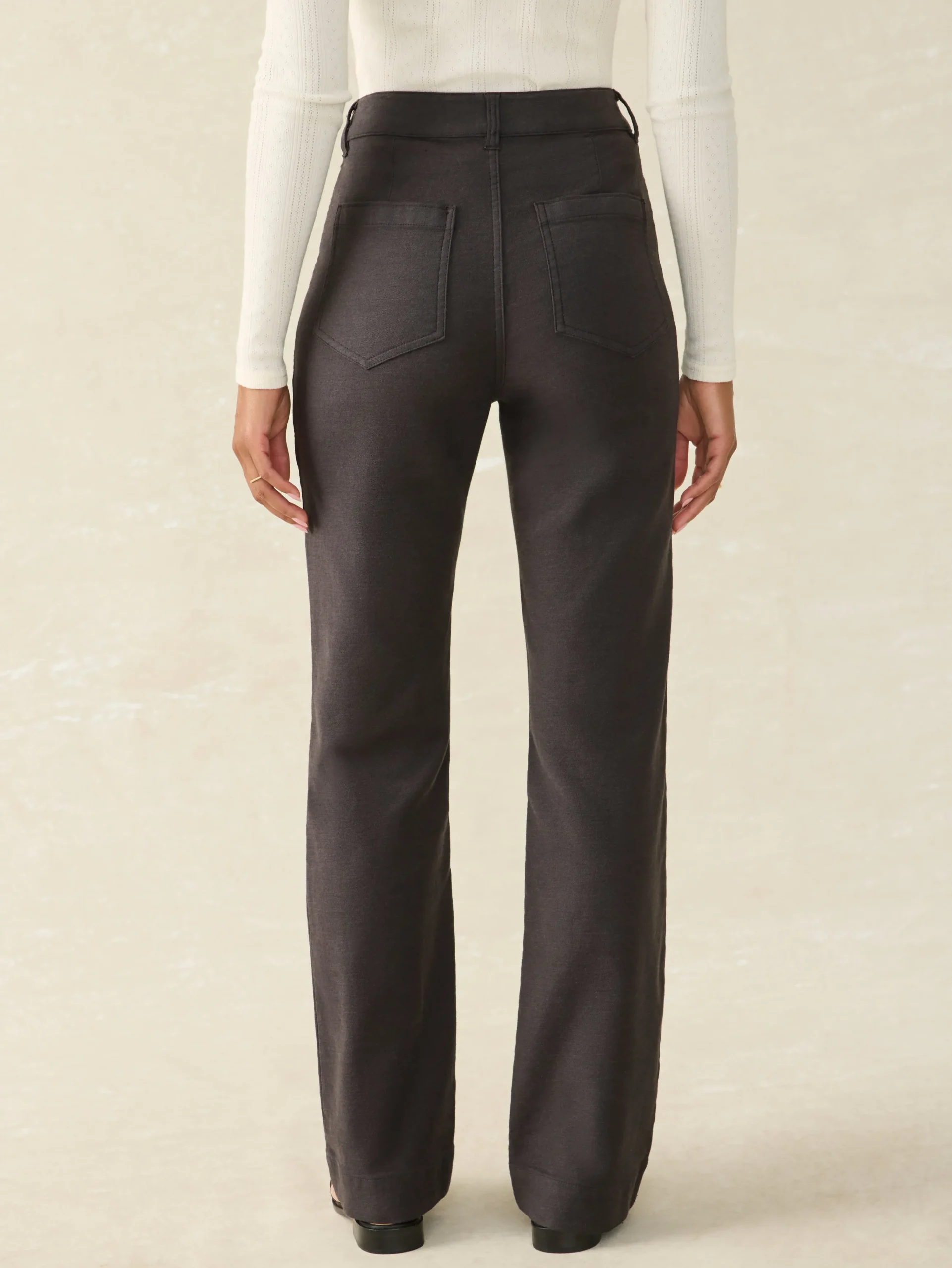 Women Faherty Brand Stretch Terry Patch Pocket Pant -