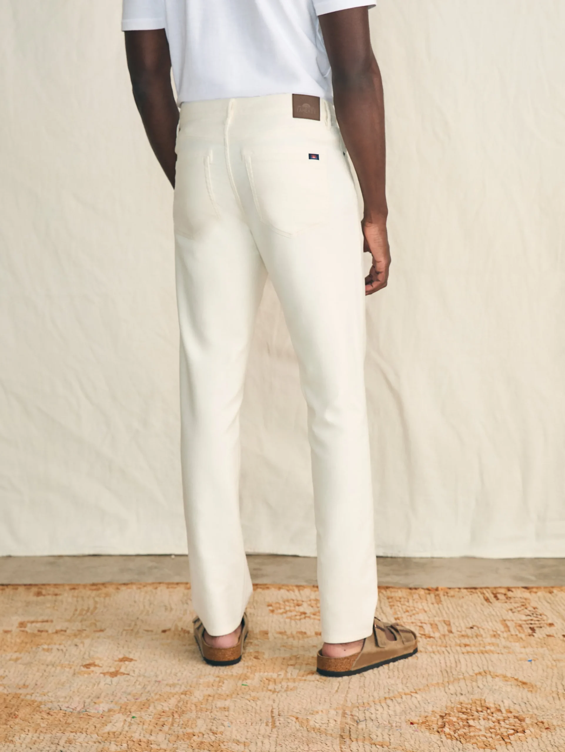 Faherty Brand Stretch Terry 5-Pocket Athletic Fit Pant (32" Inseam) -