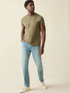 Faherty Brand Stretch Terry 5-Pocket Athletic Fit Pant -