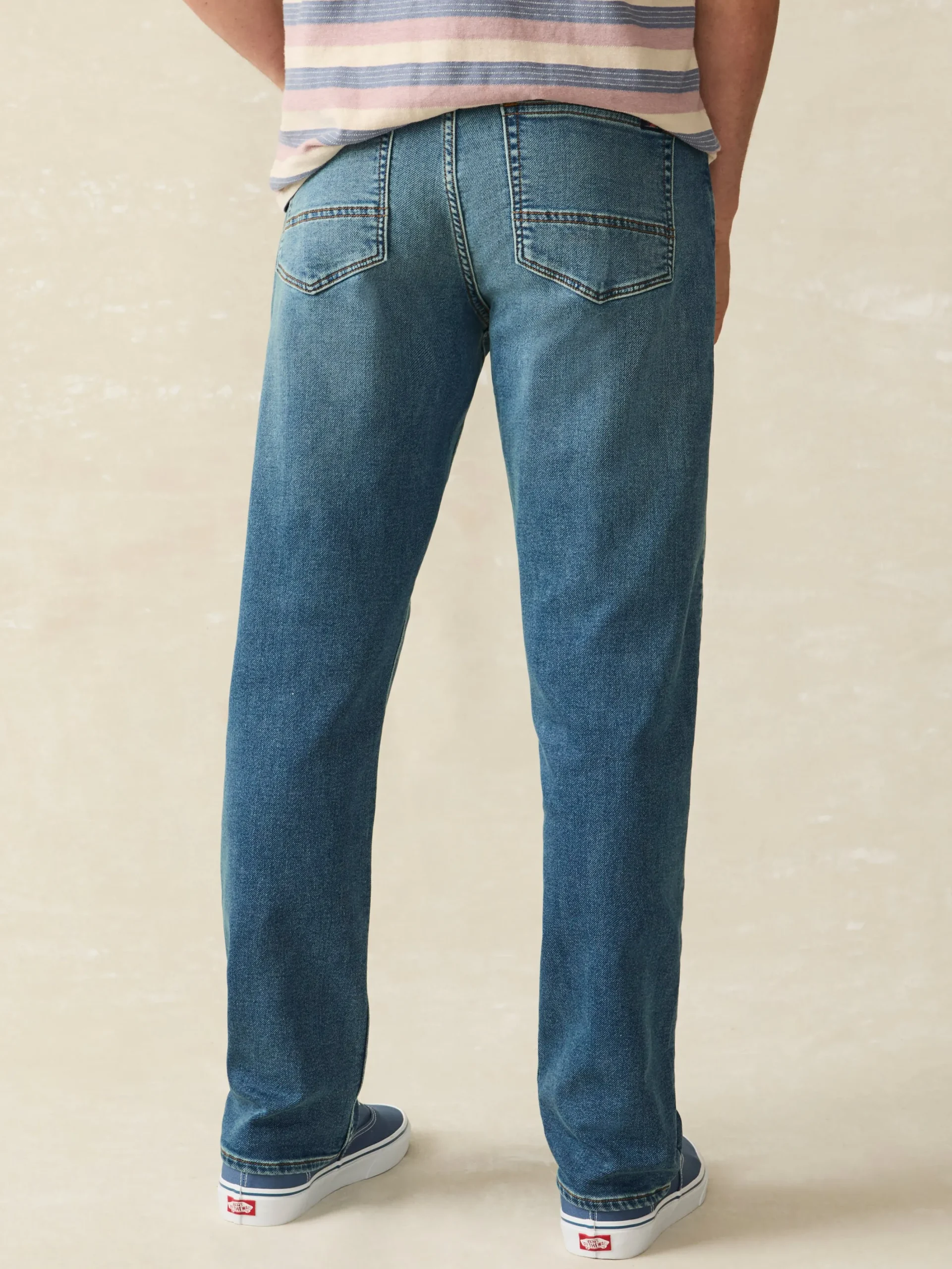 Faherty Brand Stretch Terry 5-Pocket Athletic Fit Pant -