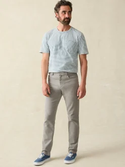 Faherty Brand Stretch Terry 5-Pocket Athletic Fit Pant -