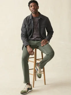 Faherty Brand Stretch Terry 5-Pocket Athletic Fit Pant -