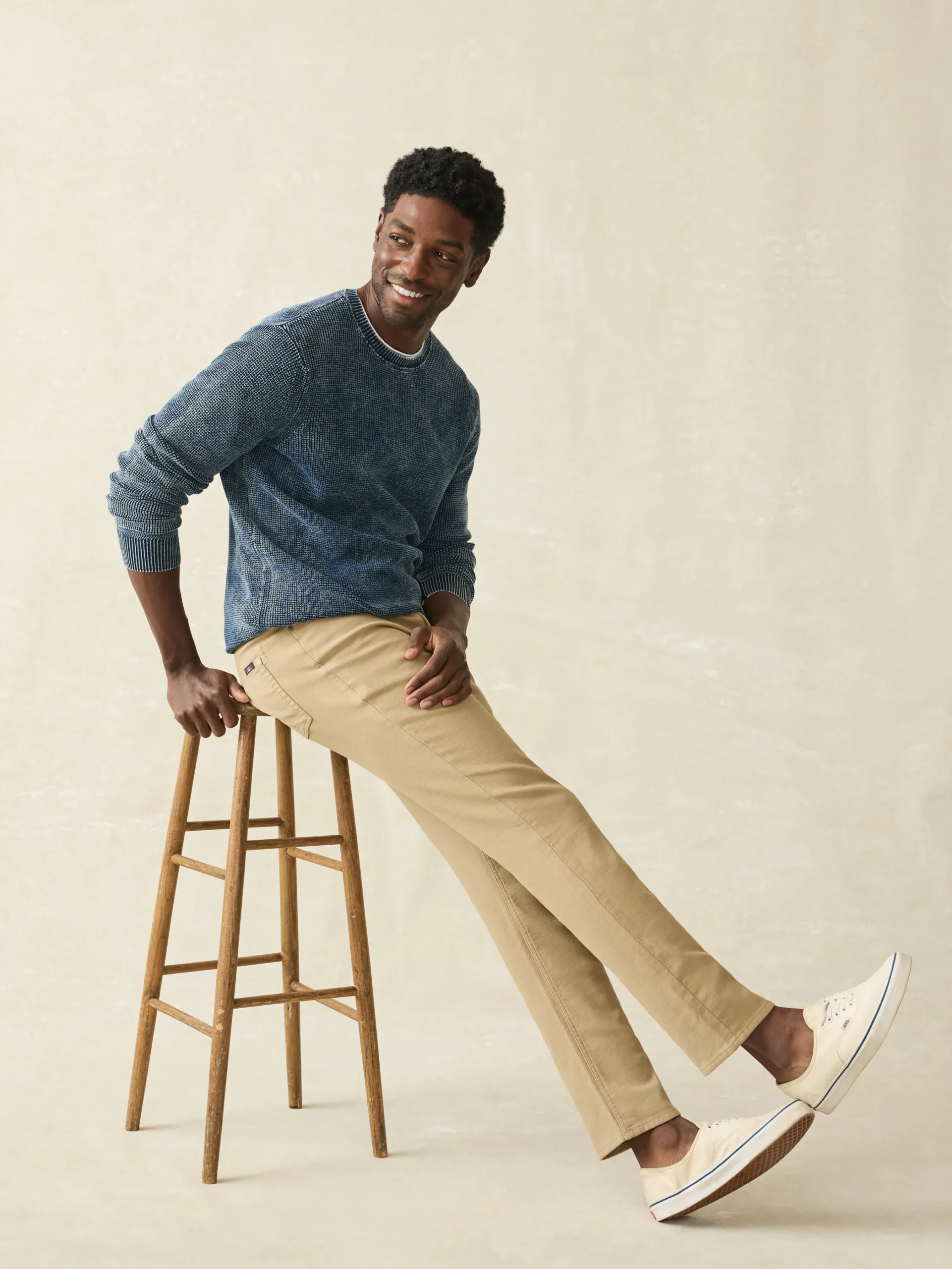 Faherty Brand Stretch Terry 5-Pocket Pant -
