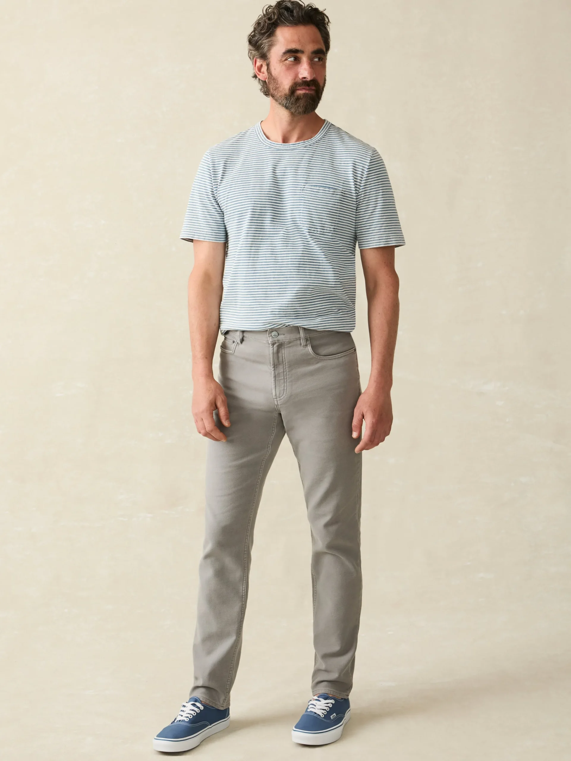 Faherty Brand Stretch Terry 5-Pocket Pant -