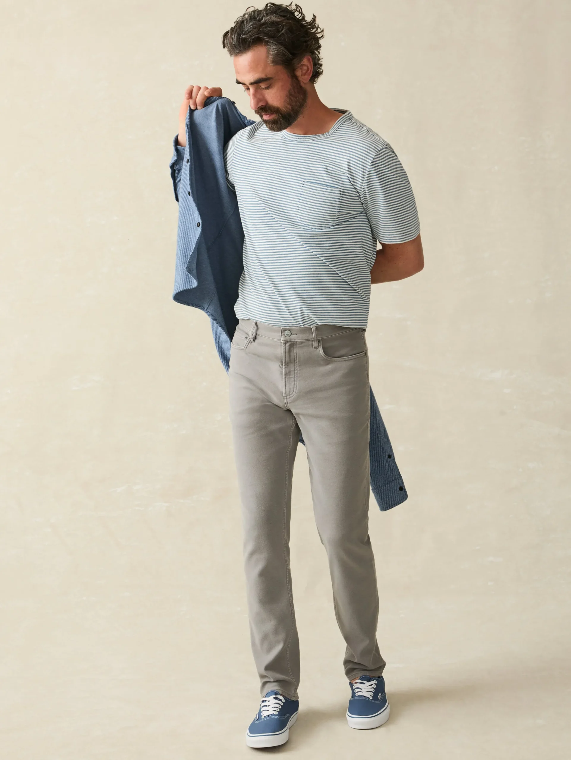 Faherty Brand Stretch Terry 5-Pocket Pant -