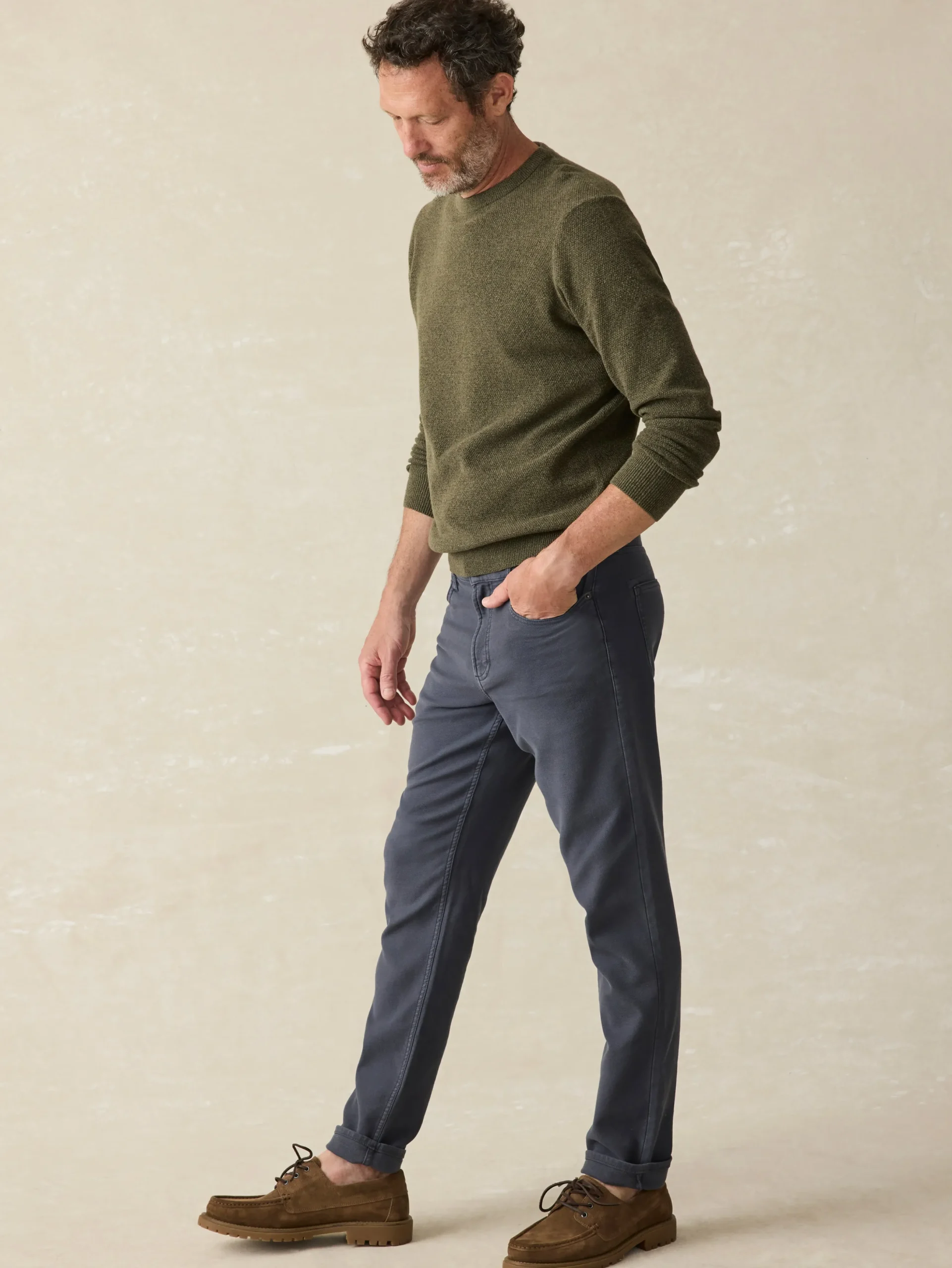 Faherty Brand Stretch Terry 5-Pocket Pant -