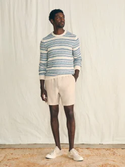 Faherty Brand Striped Crew Sweater -