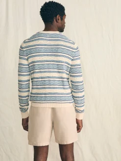 Faherty Brand Striped Crew Sweater -