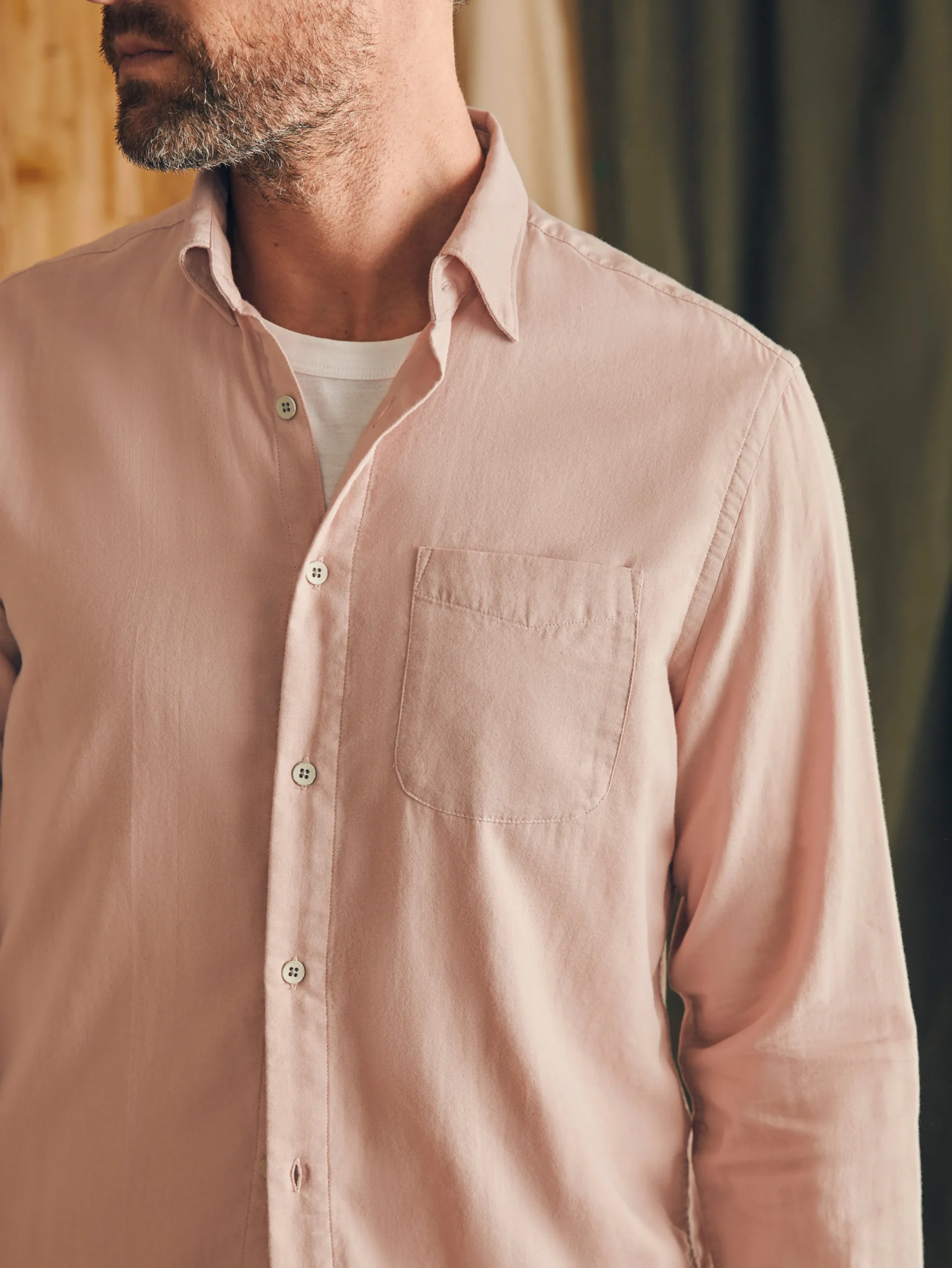 Faherty Brand Sunwashed Chambray Shirt -